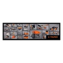 60145 / Cubremostrador de vinil 200 x 60 cm, Truper
