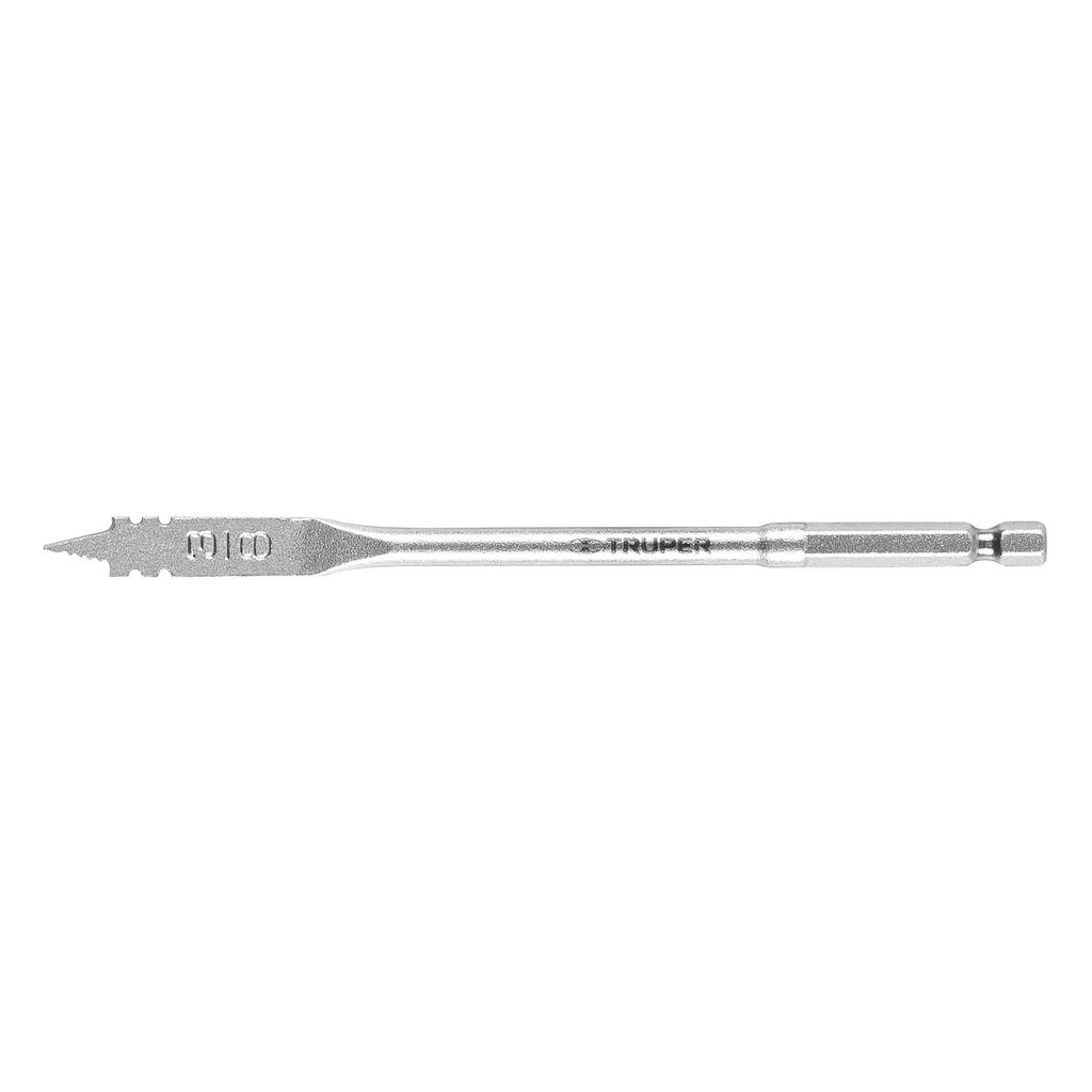 11366 / Broca plana de manita 3/8' para madera, Truper
