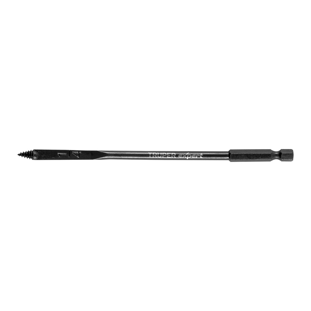 101496 / Broca plana de manita 1/4' para madera, Truper Expert