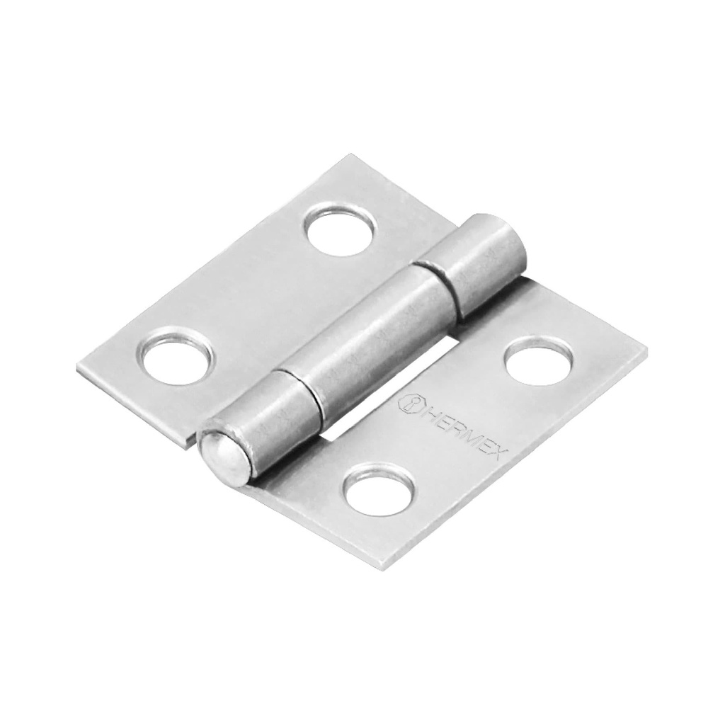 43185 / Bisagra rectangular 1' acero pulido, Hermex