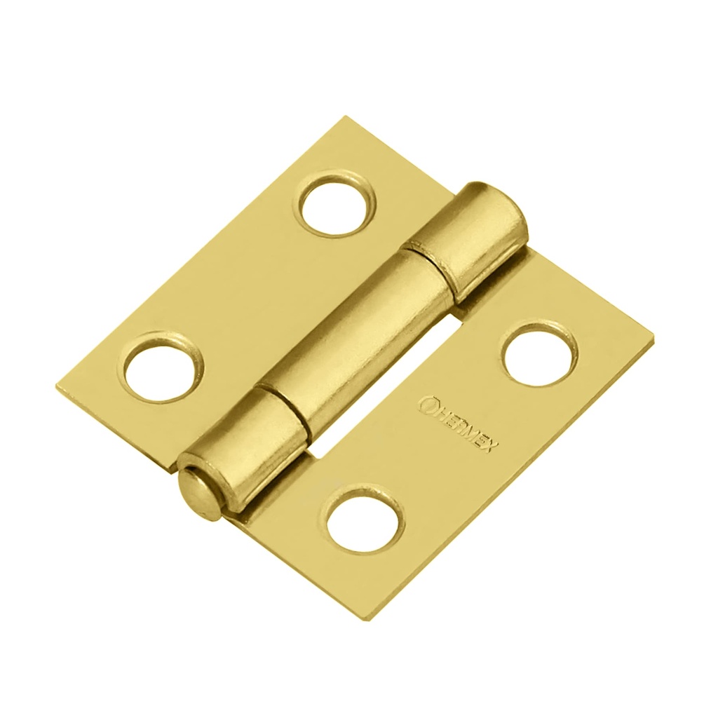 43192 / Bisagra rectangular 1' acero latonado, Hermex