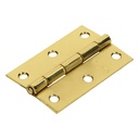 43196 / Bisagra rectangular 3' acero latonado, Hermex