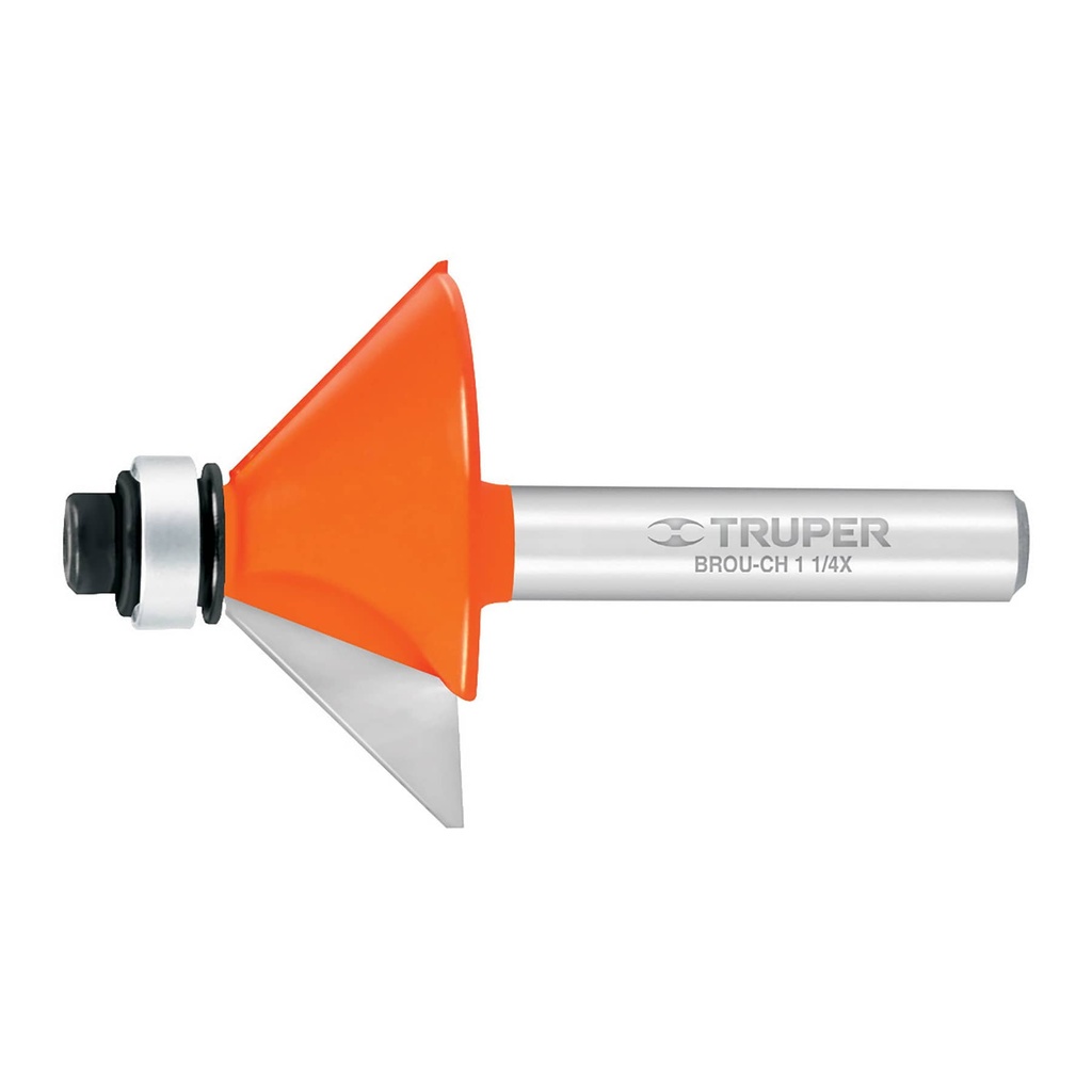 11468 / Broca para router, chaflán, 1-1/4' con balero, Truper