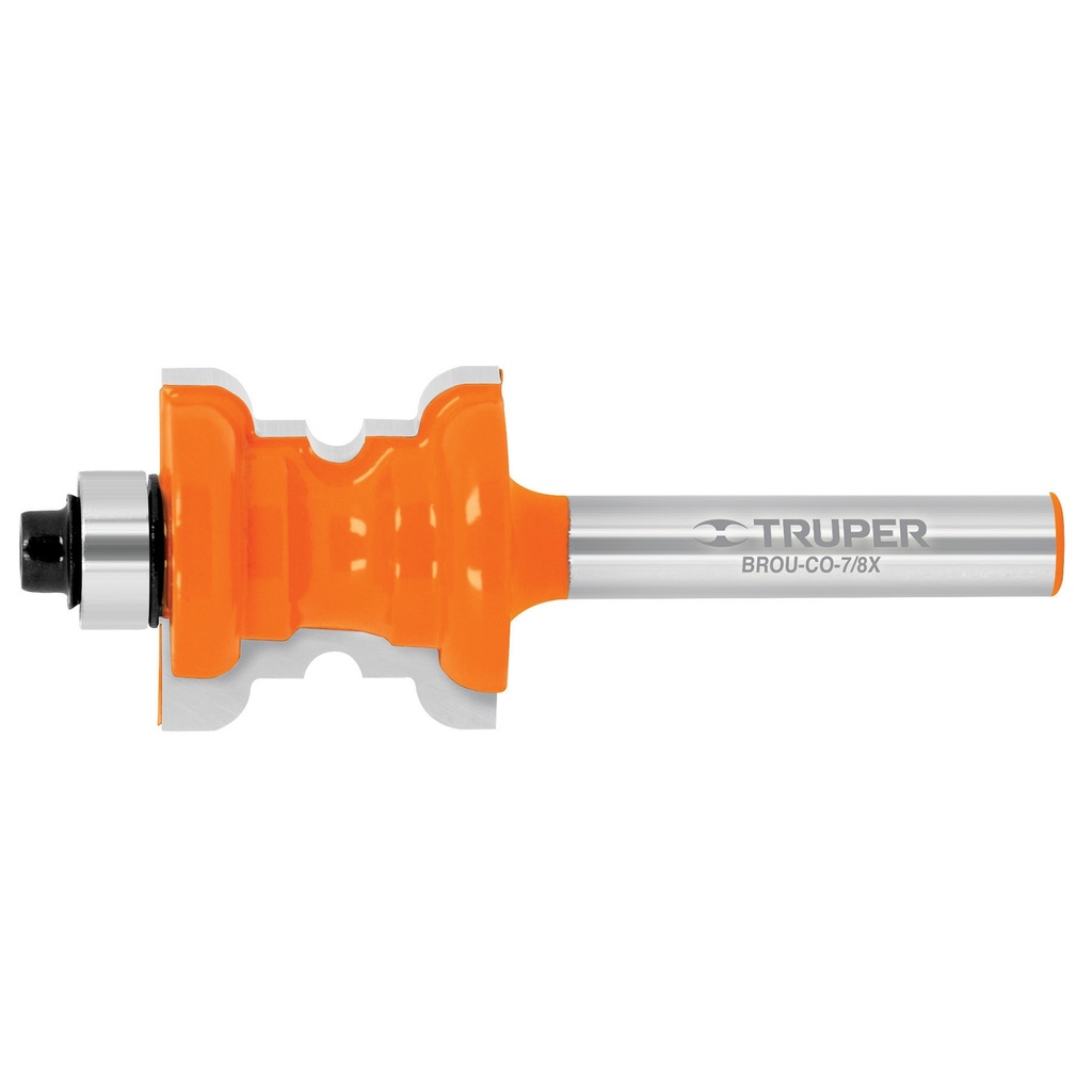 10677 / Broca para router, collarin, 7/8' con balero, Truper
