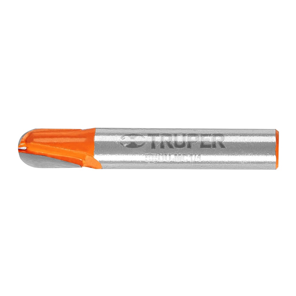 11460 / Broca para router, media caña, 1/4', Truper