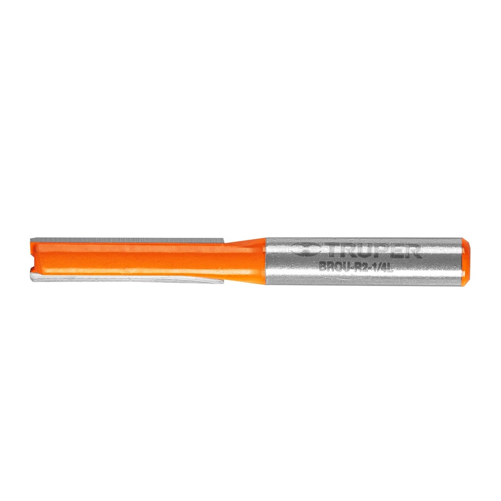 11453 / Broca para router, recta 2 filos, 1/4', larga, Truper