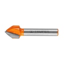 11466 / Broca para router, corte en 'V', 1/2', Truper