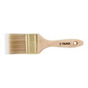 13345 / Brocha cerdas sintéticas 2-1/2' corte recto, mango de madera, Truper