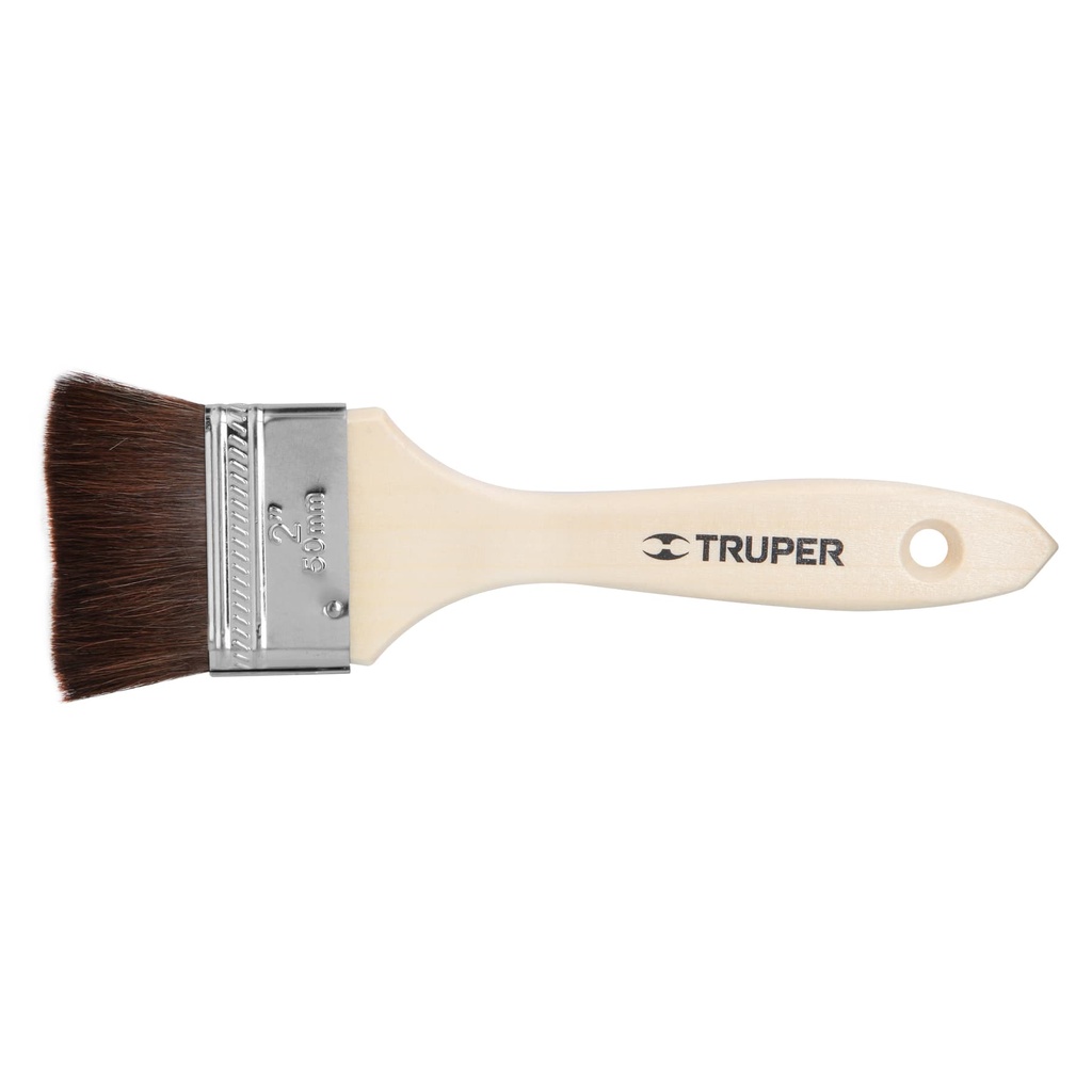 12468 / Brocha pelo de camello de 2' con mango de madera, Truper
