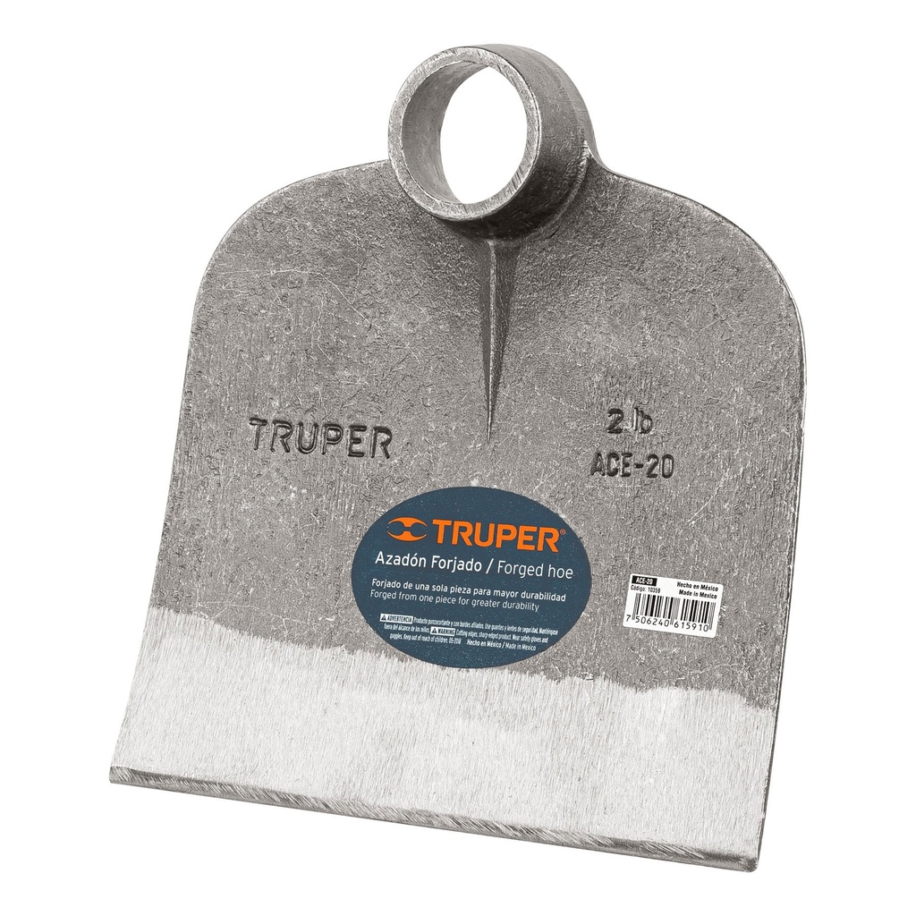 10359 / Azadón Centroamericano 2.0 lb sin mango, Truper