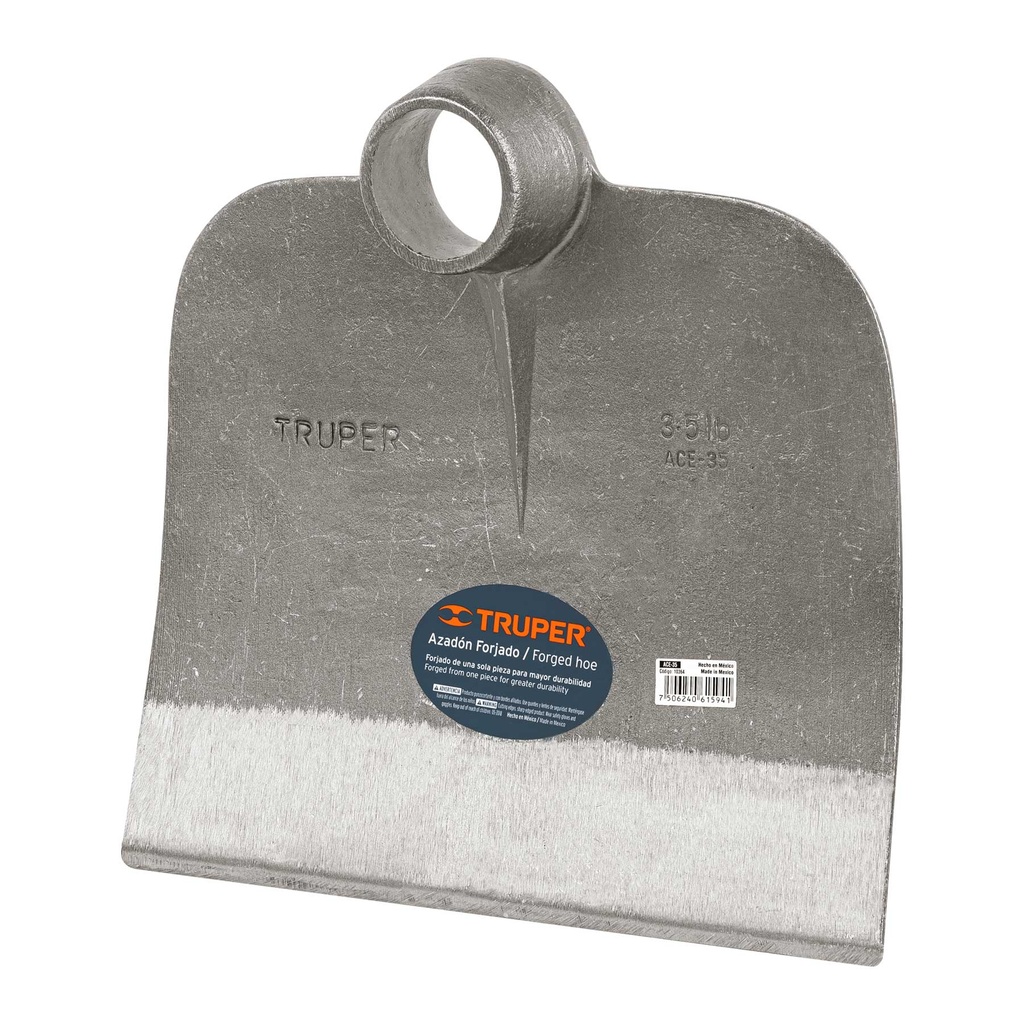 10364 / Azadón Centroamericano 4.0 lb sin mango, Truper