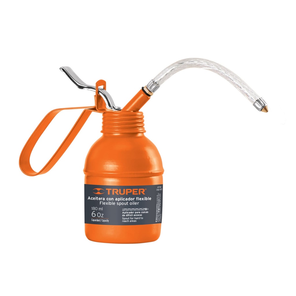 14870 / Aceitera de 180 ml (6 oz) con aplicador flexible, Truper
