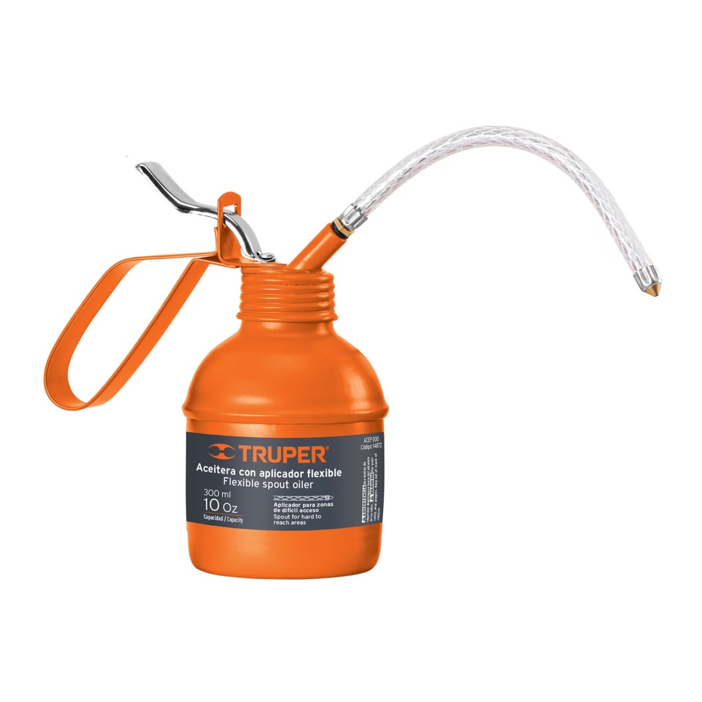 14872 / Aceitera de 300 ml (10 oz) con aplicador flexible, Truper