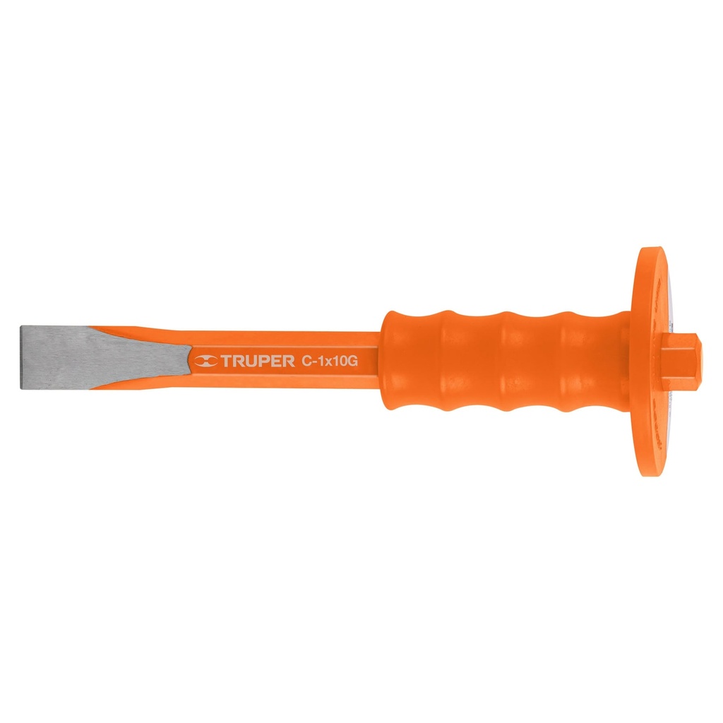 12273 / Cincel de corte frío 1 x 10' con grip, Truper