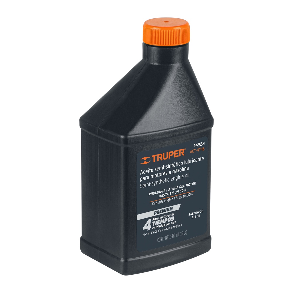 14928 / Aceite semi-sintético, 4 tiempos, 470 ml (16oz), Truper