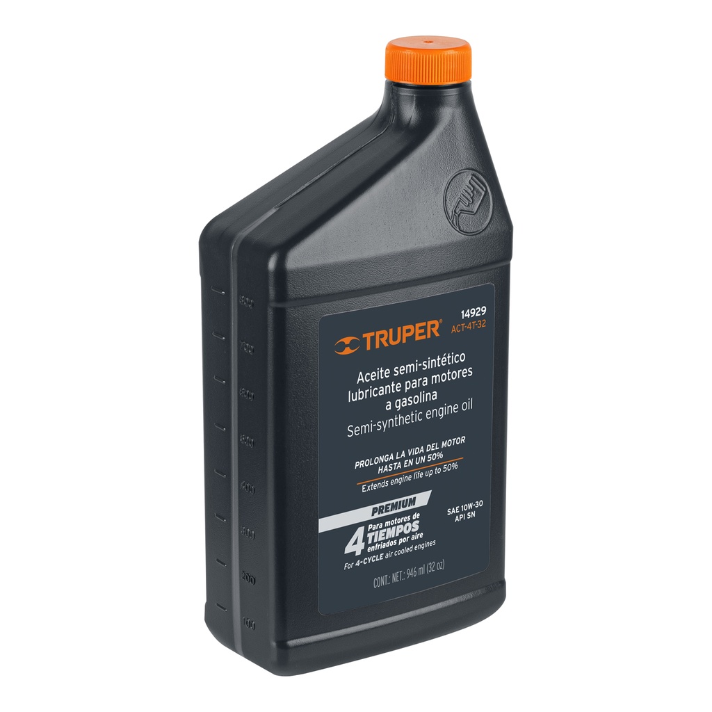 14929 / Aceite semi-sintético, 4 tiempos, 946 ml (32oz), Truper