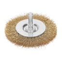 11575 / Carda circular 3' alambre fino para taladro, Truper