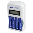 46046 / Cargador de pilas, AA, AAA, incluye 4 pilas AA, Volteck