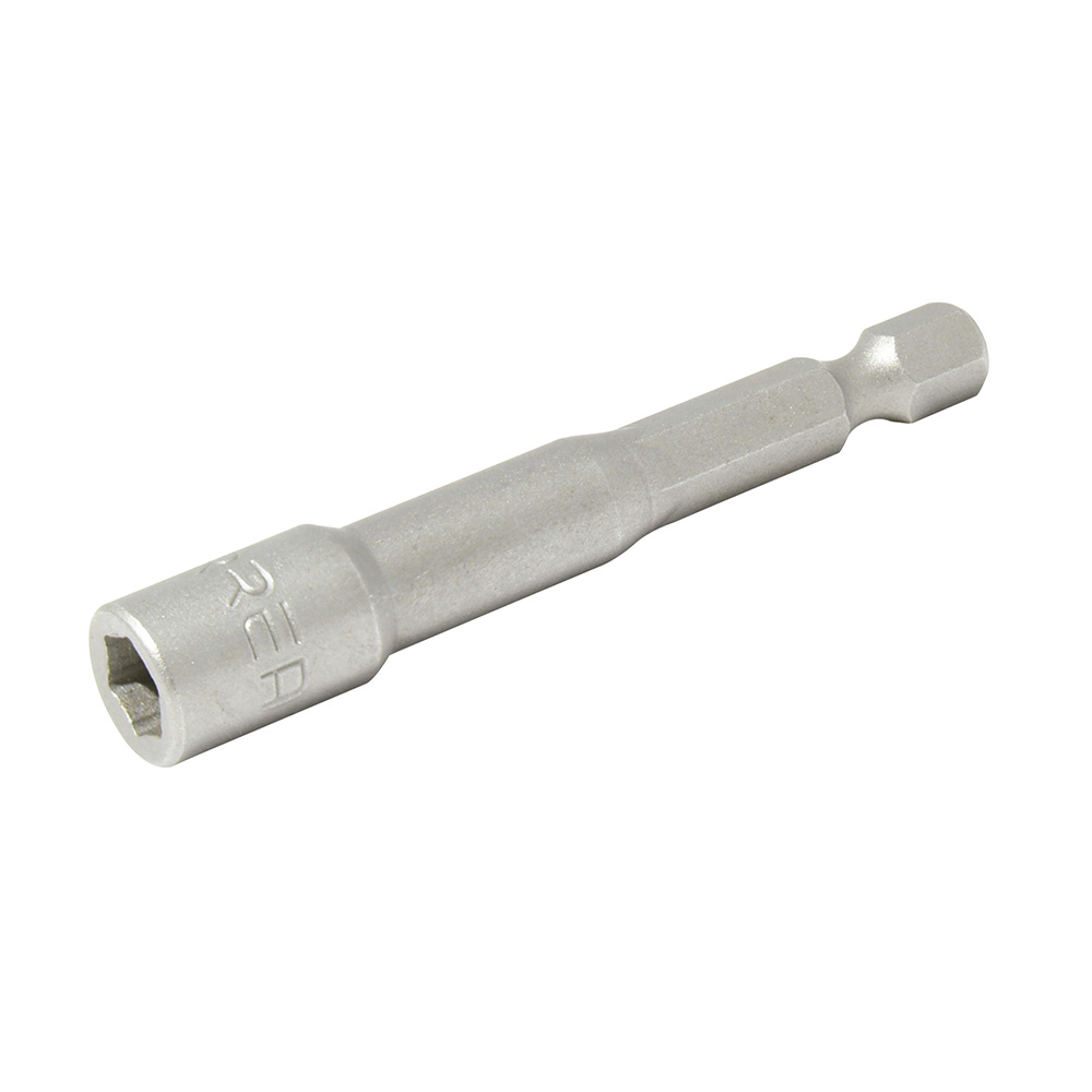 Punta de caja de poder con imán métrica hexágono de 1/4", 8mm x 1-7/8", Urrea