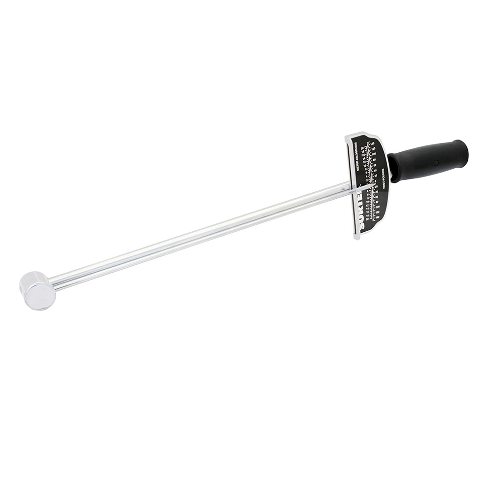 Torquímetro de aguja una escala cuadro de 1/2", 0-140 ft-lb, Surtek
