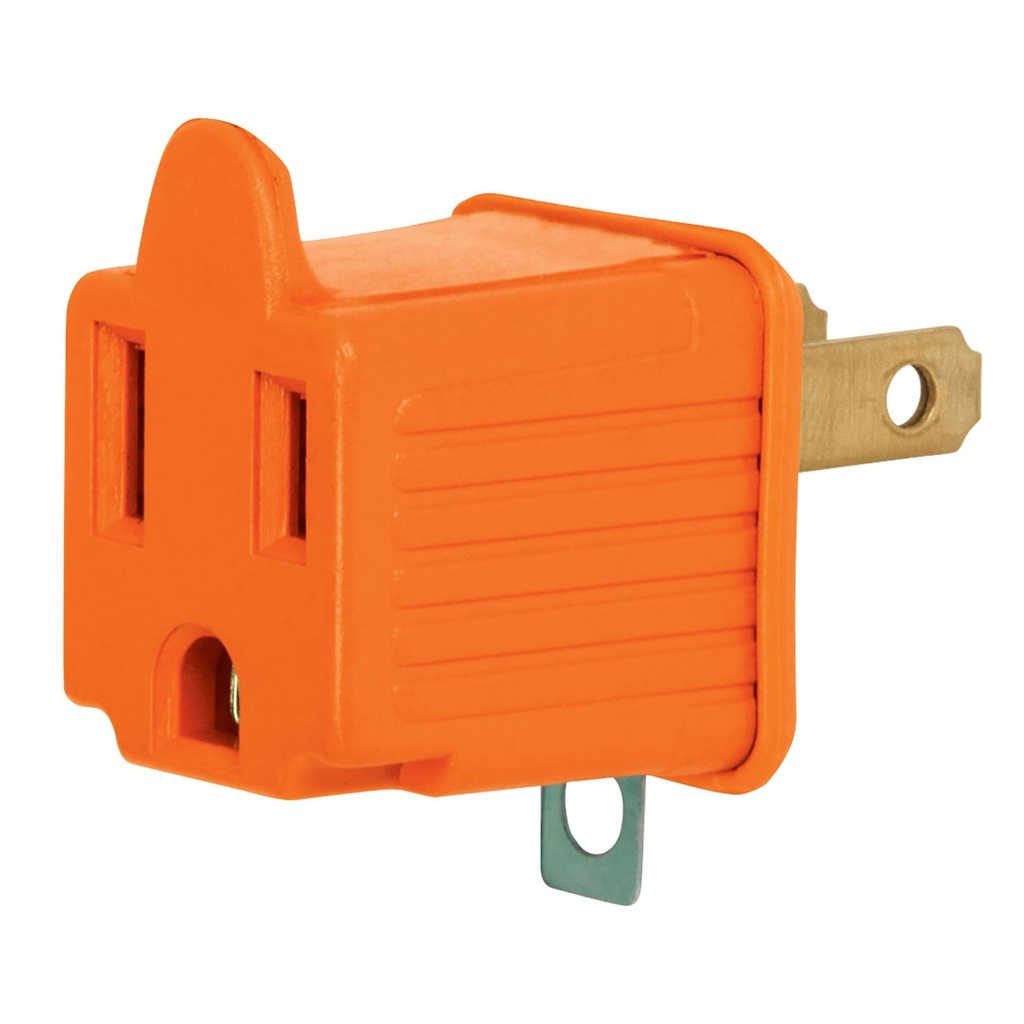 46253 / Bolsa con 2 adaptadores 3 a 2 naranjas, Volteck
