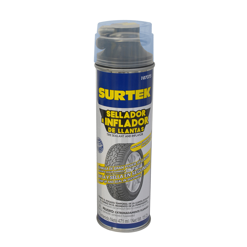 Sellador de llantas (poncholina) 471 ml, Surtek