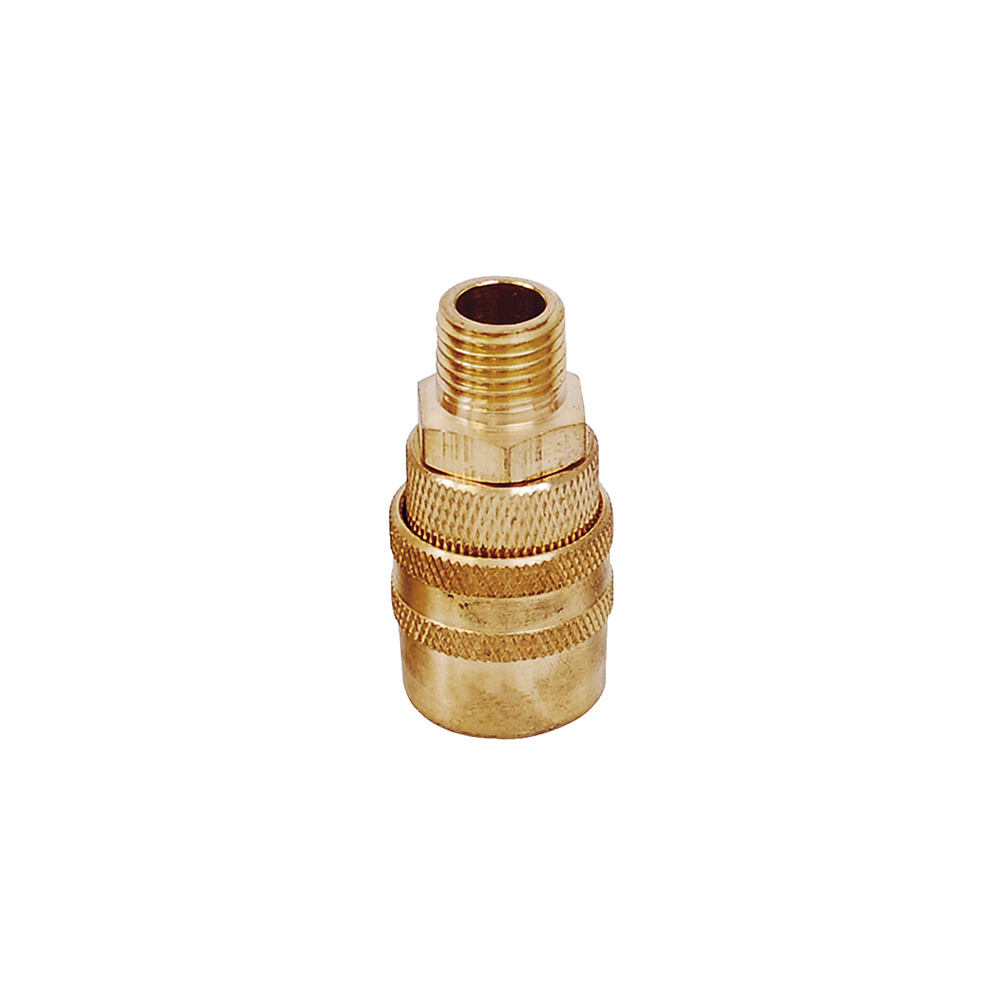 Cople de bronce de conexión rápida 1/4" NPT, macho, Surtek