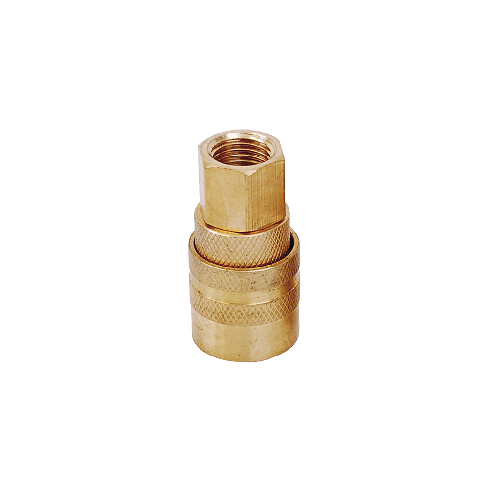 Cople de bronce de conexión rápida 1/4" NPT, hembra, Surtek