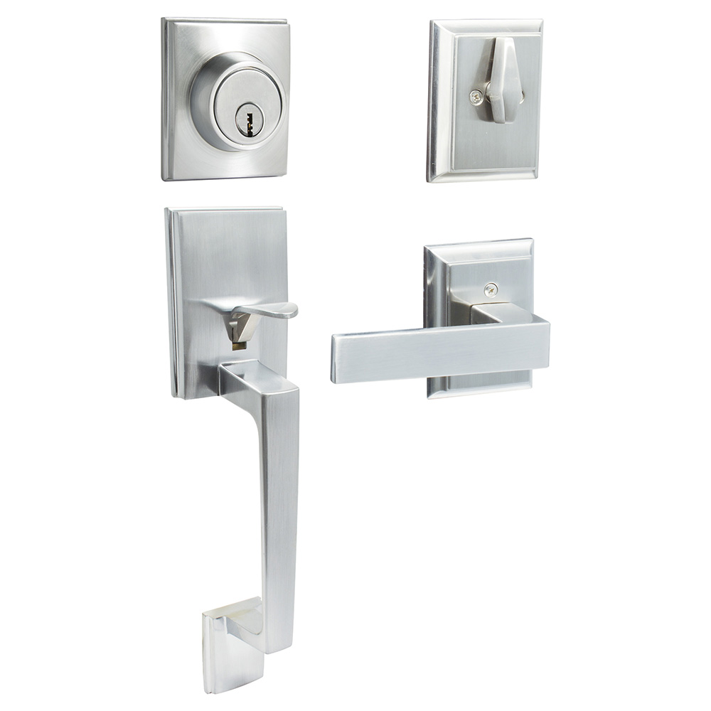 Gatillo rectangular sólido para entrada función sencilla,  níquel satinado, visual, Lock