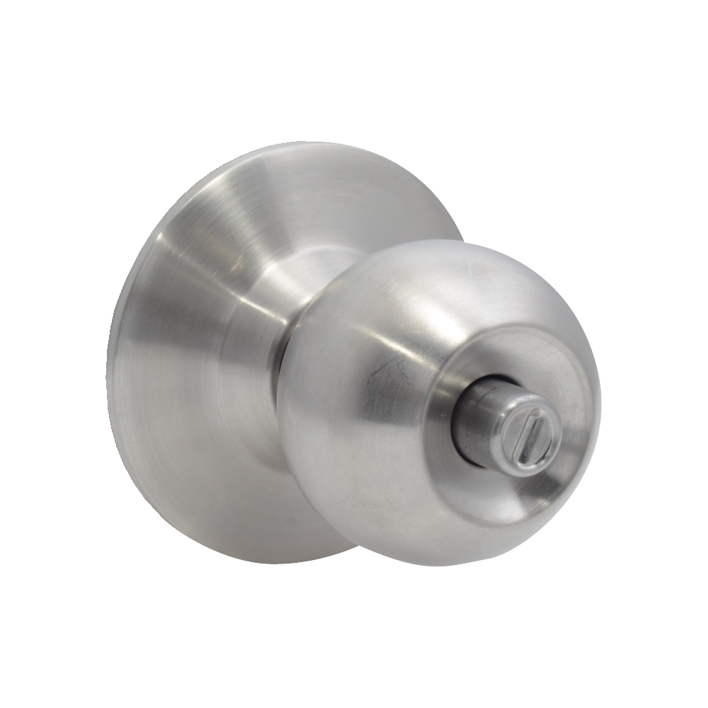 Pomo cilíndrico bola función entrada, acero inoxidable, llave estándar, blíster, Prolok