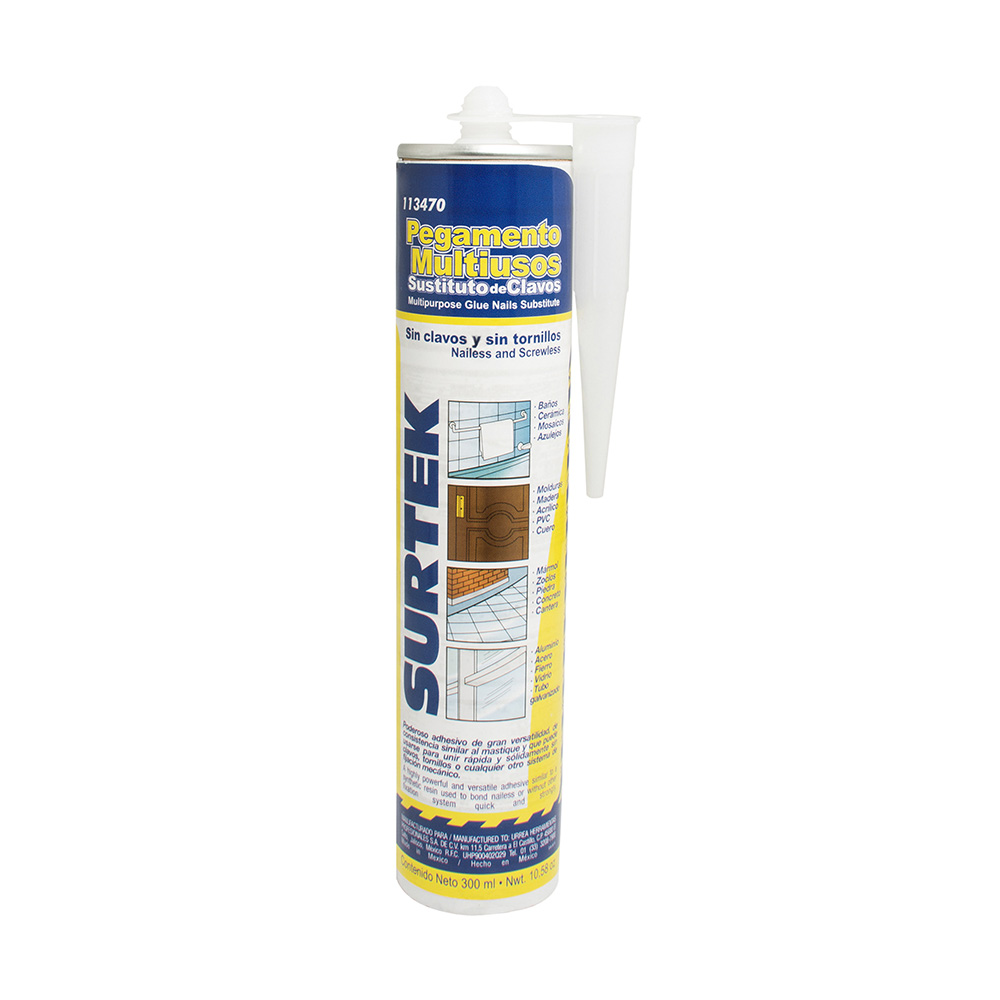 Pegamento multiusos sin clavos, 300 ml, Surtek