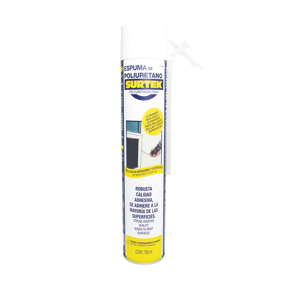 Espuma de poliuretano 750 ml, Surtek