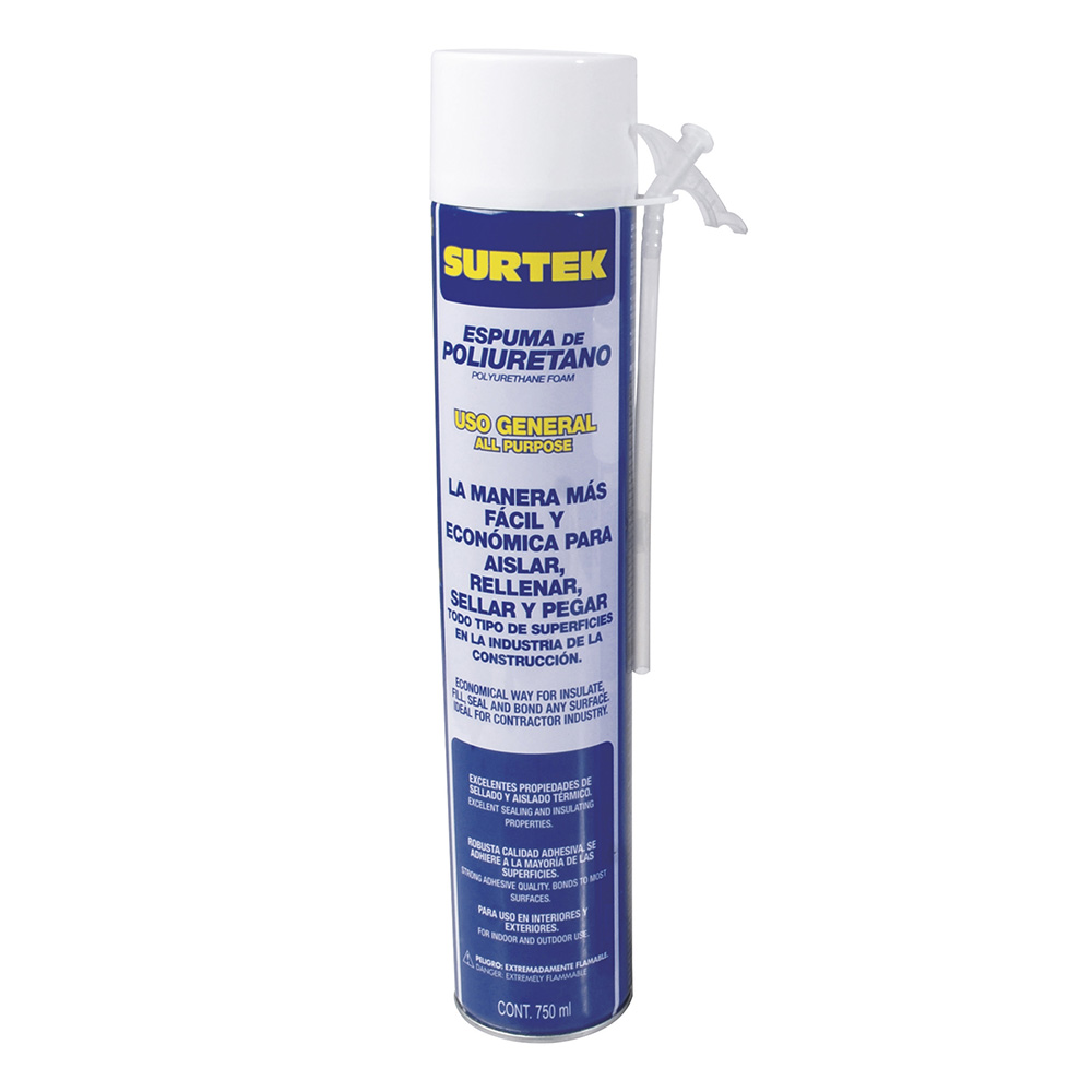 Espuma de poliuretano 750 ml, Surtek