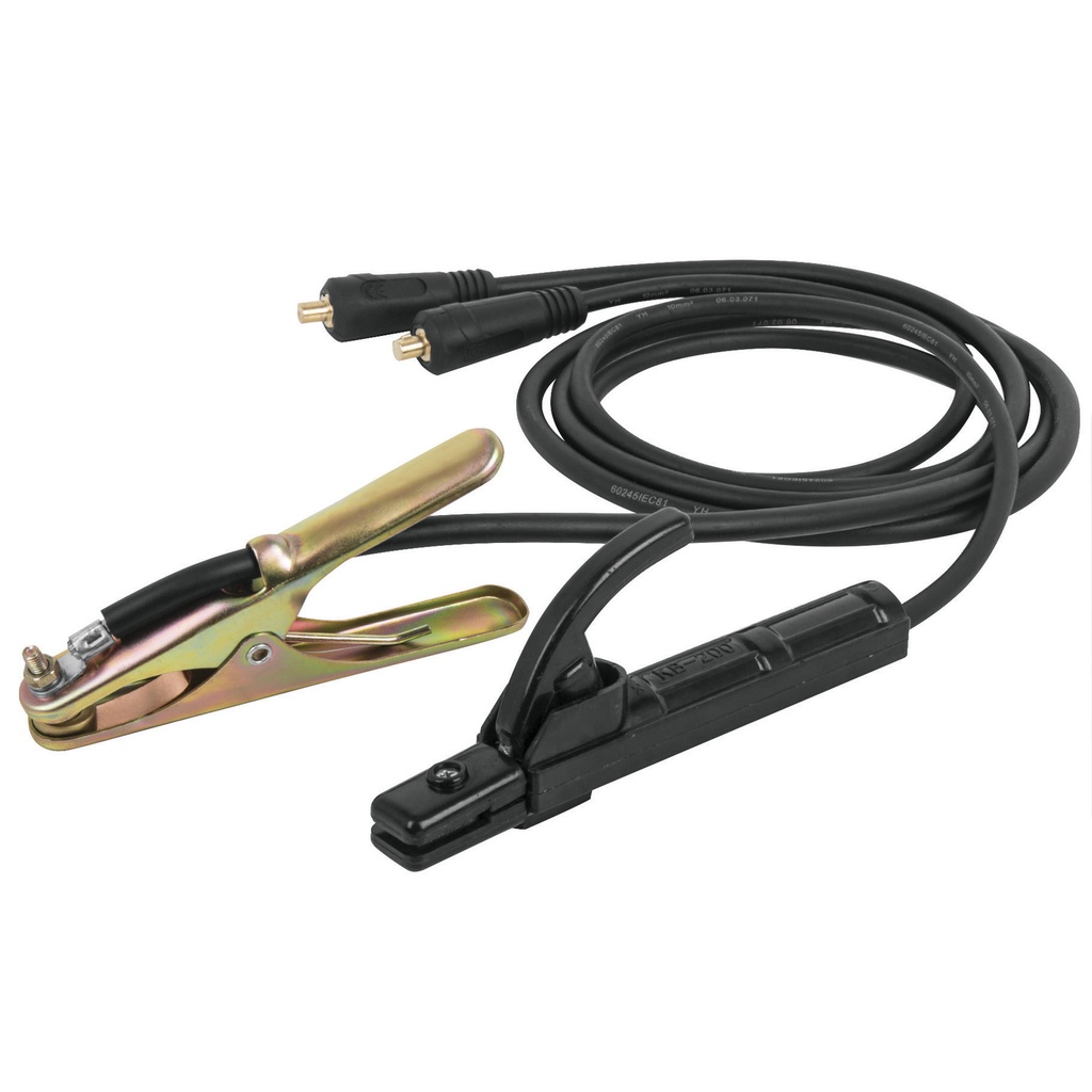 12107 / Cable para soldadora inversora, con pinza de tierra, 200 A, Truper