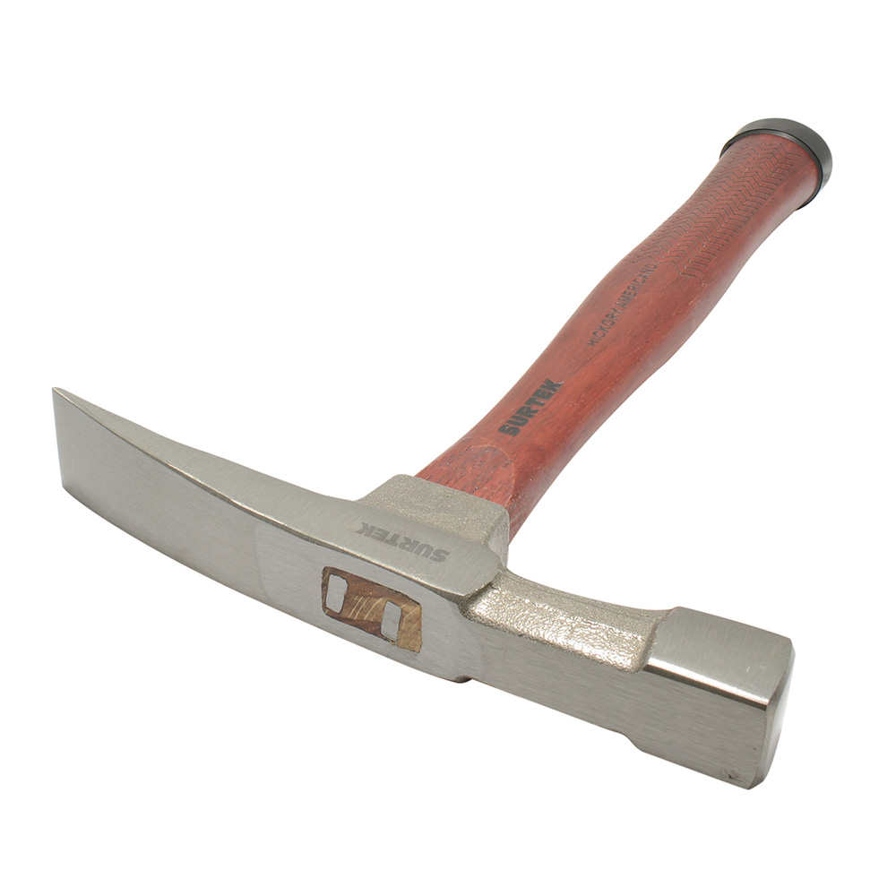 Martillo para albañilería con mango de madera hickory americano 13", 24 oz, Surtek