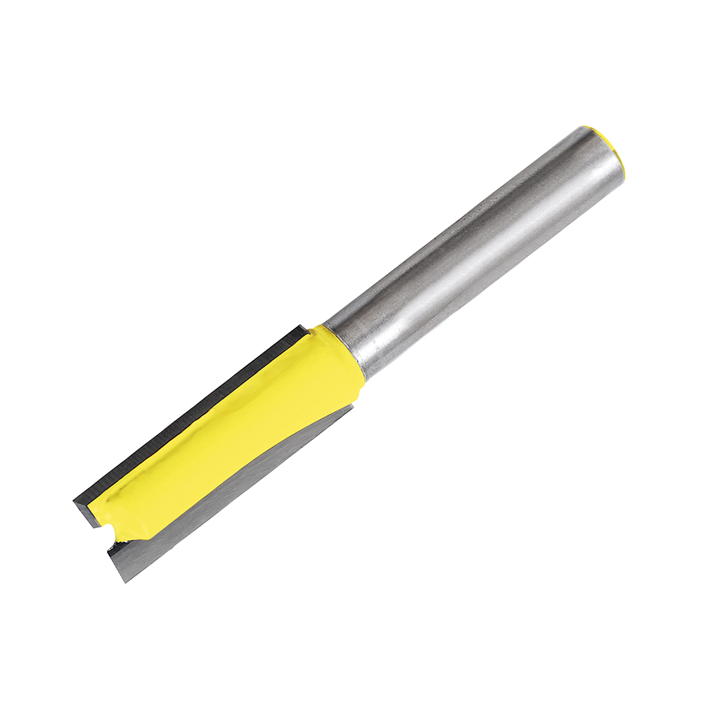 Broca para router de acero recta de 2 filos 1/4" zanco de 1/4", Surtek