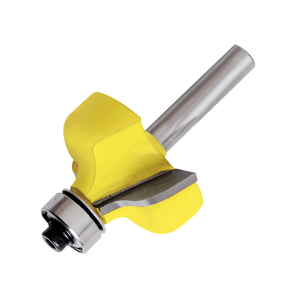Broca para router de acero pecho de paloma con balero 1-3/8" zanco de 1/4", Surtek