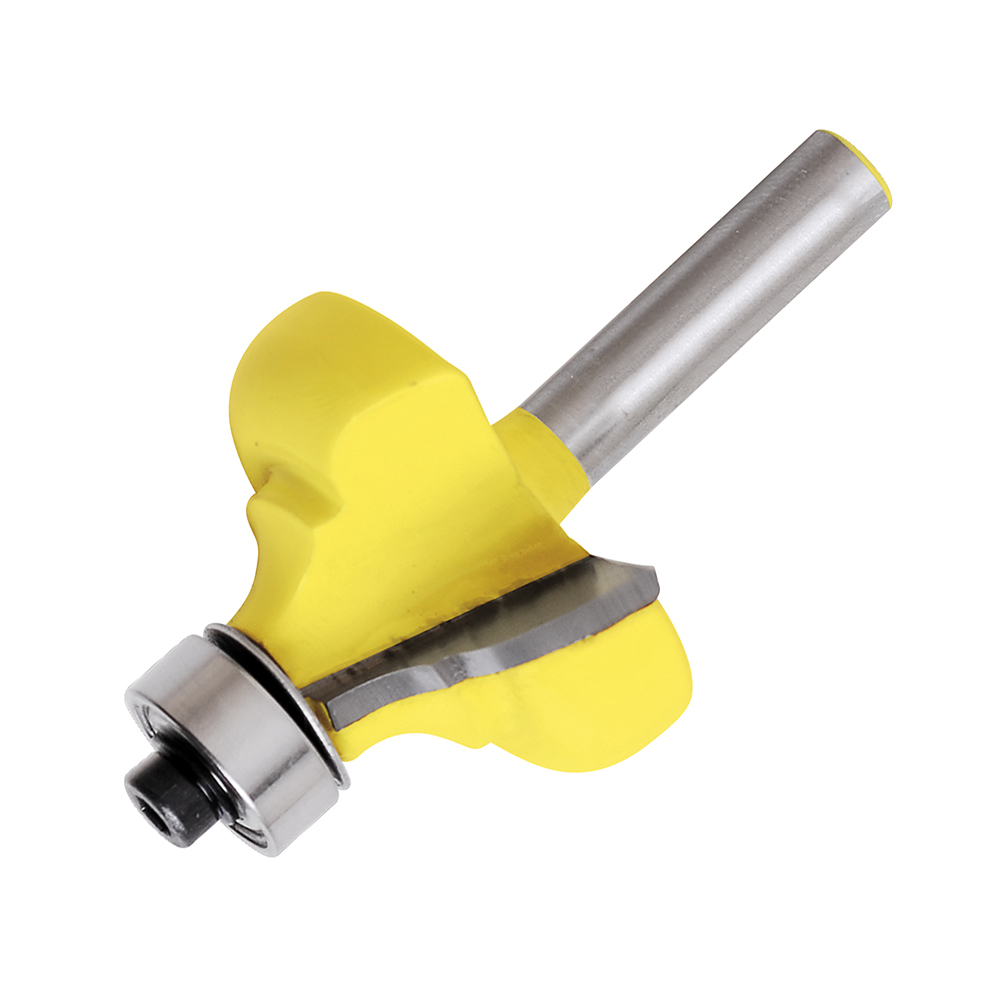 Broca para router de acero moldadura clásica con balero 1-3/8" zanco de 1/4", Surtek