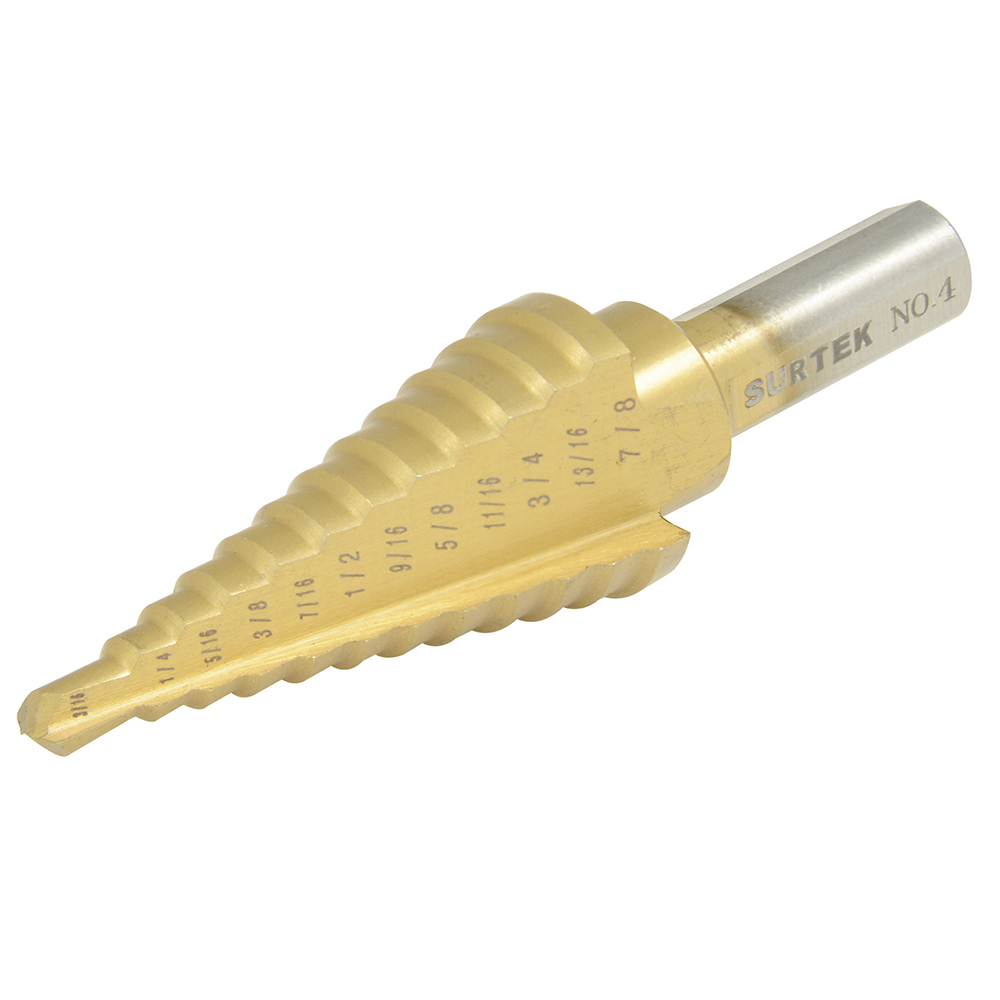 Broca escalonada #3 3/16"- 7/8", Surtek