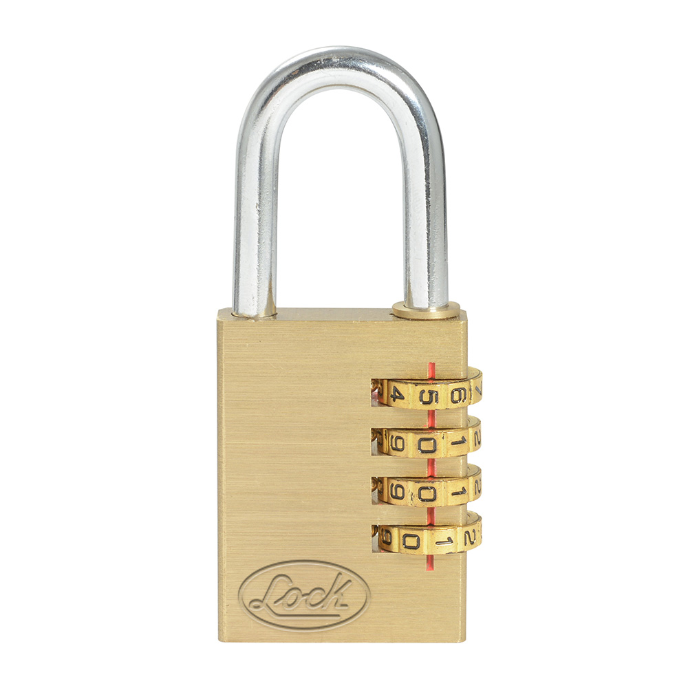 Candado de combinación programable para maleta, latón, 30 mm, Lock