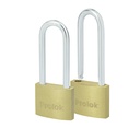 Juego de 2 candados de latón largos 40 mm, llave estándar, Prolok