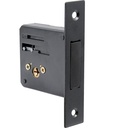 Cerrojo para embutir auxiliar, función doble, latón antiguo, llave tetra, en caja, Lock