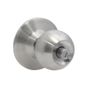 Pomo cilíndrico bola función recámara, acero inoxidable, llave estándar, blíster, Prolok
