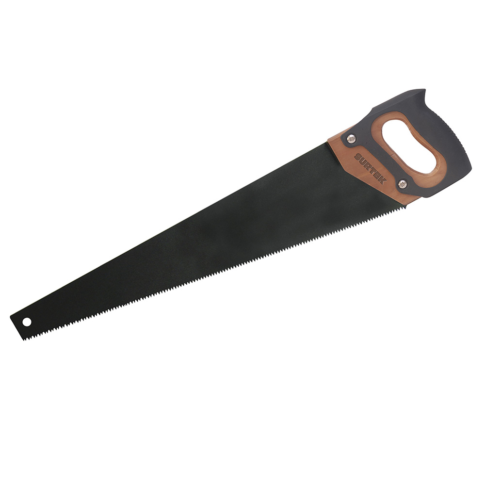 Serrucho con mango de madera triple filo de 24", recubierto de TPFE, Surtek