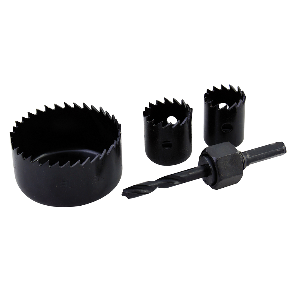 Juego de sierras cortacírculos, 4 piezas, Surtek