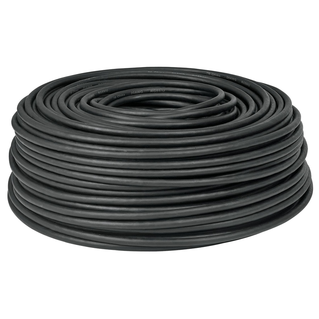 48473 / Metro de cable coaxial RG59 en rollo de 100 m, Volteck