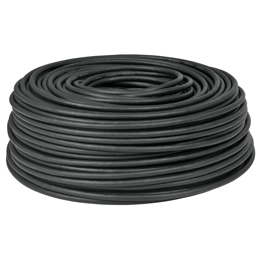 48474 / Metro de cable coaxial RG6 en rollo de 100 m, Volteck