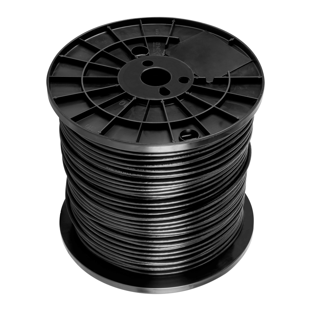 45030 / Metro de cable coaxial RG6 en carrete de 305 m, Volteck