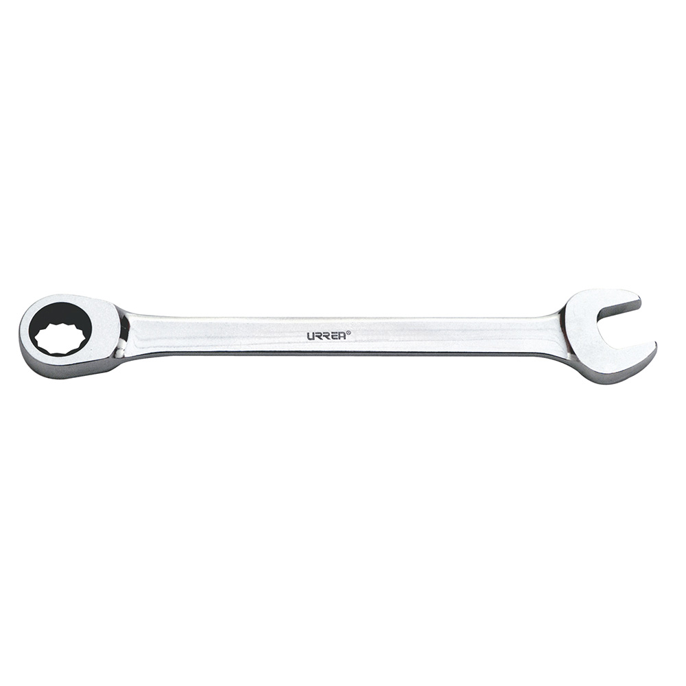Llave combinada pulido espejo de matraca métrica, 12 puntas, 9 mm, Urrea