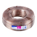 46271 / Rollo de 100 m cable polarizado transparente p/bocina 20 AWG, Volteck